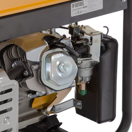 Генератор бензиновый PS 55 EA, 5.5 кВт, 230 В, 25 л, коннектор автоматики 5 PIN, электростартер Denzel 9468743 купить в Новом Уренгое