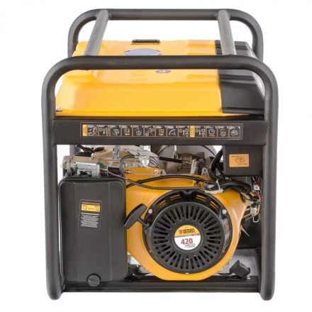 Генератор бензиновый PS 55 EA, 5.5 кВт, 230 В, 25 л, коннектор автоматики 5 PIN, электростартер Denzel 9468743 купить в Новом Уренгое