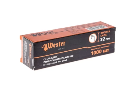 Скобы для степлера WESTER 826-019 32 мм, тип 18GA, 1000 шт. купить в Новом Уренгое