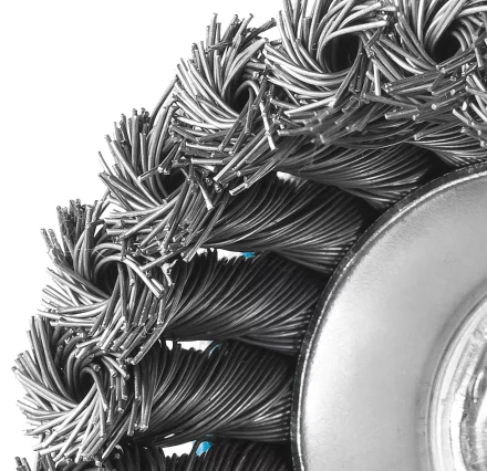 ЗУБР &quot;ПРОФЕССИОНАЛ&quot;. Щетка чашечная для УШМ, плетеные пучки стальной проволоки 0,5мм, 65ммхМ14 35275-065_z02 купить в Новом Уренгое