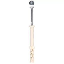 Дюбель-гвоздь ЗУБР нейлоновый, цилиндрический бортик, 6 x 40 мм, 125 шт 4-301395-06-040