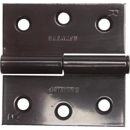 Петля дверная STAYER "MASTER" разъемная, цвет коричневый, правая, 75мм 37613-75-3R купить в Новом Уренгое