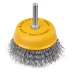 Щетка для дрели Denzel, 75 мм, Чашка, со шпилькой, нержавеющая витая проволока, 744773 купить в Новом Уренгое