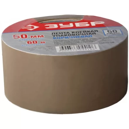 Лента ЗУБР &quot;МАСТЕР&quot; клеящая, коричневая, 25мм х 60м 12033-25 купить в Новом Уренгое