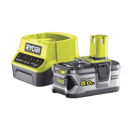 Ryobi ONE Li-Ion аккумулятор 5.0Aч  зарядное устройство RC18120, RC18120-150 купить в Новом Уренгое