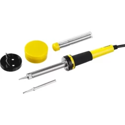 Набор для паяльных работ STAYER "PROFI" PROTerm, 55312-40-H5, паяльник 55300 + подставка + припой + жало сменное + канифоль, 40 Вт 55312-40-H5