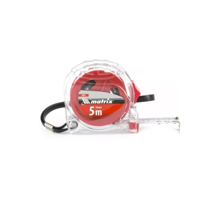 Рулетка Crystal 5 м х 19 мм корпус из поликарбоната Matrix 31072 купить в Новом Уренгое