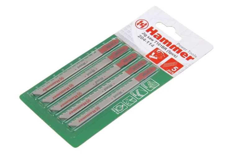 Пилки для лобзика HAMMER JG WD T101BR (5шт.) купить в Новом Уренгое