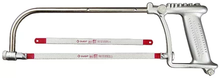 Набор ЗУБР Ножовка &quot;СОЮЗ&quot; многоф. 3-в-1: по металлу, кафелю, стеклу, приспособ. для отлома, в компл 2 полотна по металлу 4-15727 купить в Новом Уренгое