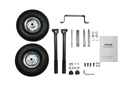 Комплект колёс и ручек для бензогенераторов DY6500, DY8000, DY9500, DY11000 L / LX / LX-3 / LXA / LXW Huter купить в Новом Уренгое