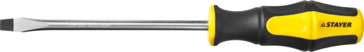 Отвертка STAYER "MASTER" "HERCULES", Сr-V, противоскользящая рукоятка, SL8,0x150мм 25051-08-15_z02 купить в Новом Уренгое