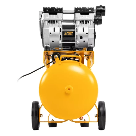 Компрессор безмасляный, малошумный Denzel DLS 1500/50, 1500 ВТ, 2x750, 50 л, 260 л/мин купить в Новом Уренгое