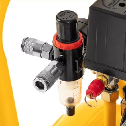 Компрессор безмасляный, малошумный Denzel DLS 1500/50, 1500 ВТ, 2x750, 50 л, 260 л/мин купить в Новом Уренгое