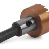 HSS-TiN коронка MESSER  27мм с центр. сверлом и толкающей пружиной для  лист. материала  до 2 мм ц/х купить в Новом Уренгое