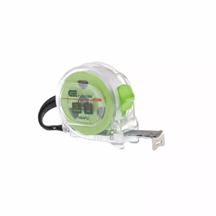 Рулетка Кварц, прозрачный корпус, амортизатор, 5 м х 19 мм  СИБРТЕХ 32521 купить в Новом Уренгое