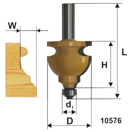Фреза кромочная фигурная ф445х28мм хв 12мм 10576 купить в Новом Уренгое