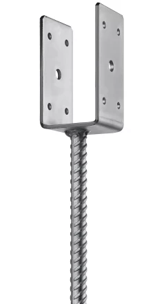 ЗУБР ОС-U, 61 x 120 x 60 мм, U-образное основание столба (310286-060) купить в Новом Уренгое