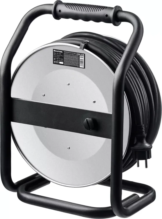 Силовые удлинители на стальной катушке  HEAVY DUTY 4.0, кабель КГ 3х2,5 кв мм 55086-30 купить в Новом Уренгое
