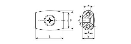 Зажимы троса Бочонок промфасовка серия МАСТЕР купить в Новом Уренгое