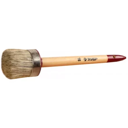 Кисть круглая ЗУБР &quot;УНИВЕРСАЛ - МАСТЕР&quot;, светлая щетина, деревянная ручка, №16, 55мм 01501-55 купить в Новом Уренгое
