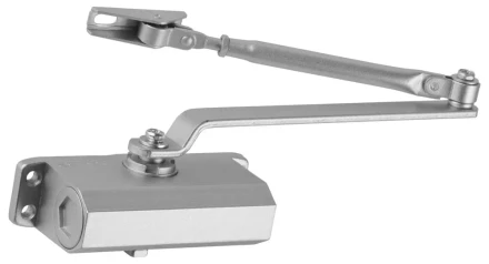 Доводчик дверной ЗУБР для дверей массой до 40 кг, цвет серебро 37910-50 купить в Новом Уренгое