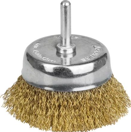 STAYER &quot;PROFESSIONAL&quot;. Щетка чашечная для дрели, витая стальная латунированная проволока 0,3мм, 75мм 35117-075_z01 купить в Новом Уренгое