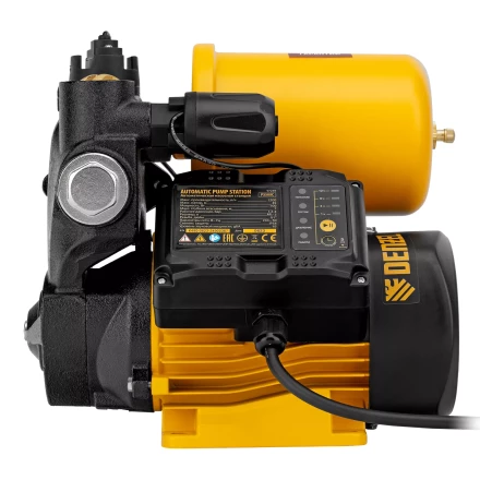 Насосная станция Denzel PS500C, 500 Вт, напор 35 м, 2200 л/ч, ресивер 2 л, блок управления 97249 купить в Новом Уренгое