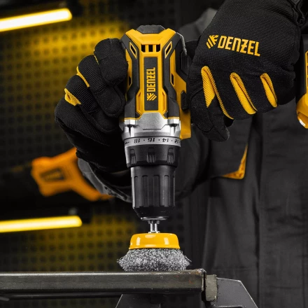 Щетка для дрели, 65 мм, Чашка, со шпилькой , нержавеющая витая проволока Denzel 744613 купить в Новом Уренгое