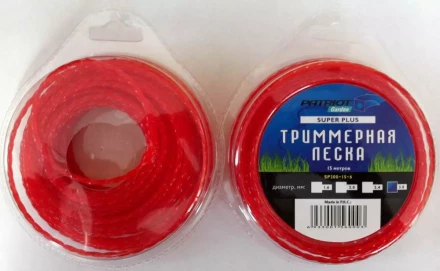 Леска &quot;Квадрат&quot; скрученный квадрат 3 мм красная 15 метров Patriot купить в Новом Уренгое