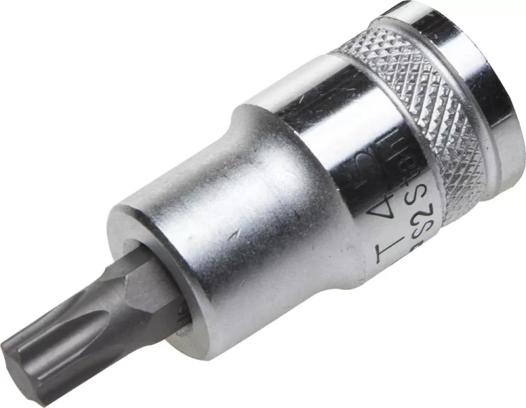 Торцовая бита-головка KRAFTOOL "INDUSTRIE QUALITAT", материал S2, TORX, сатинированная, 1/2", Т45 27905-45_z01 купить в Новом Уренгое