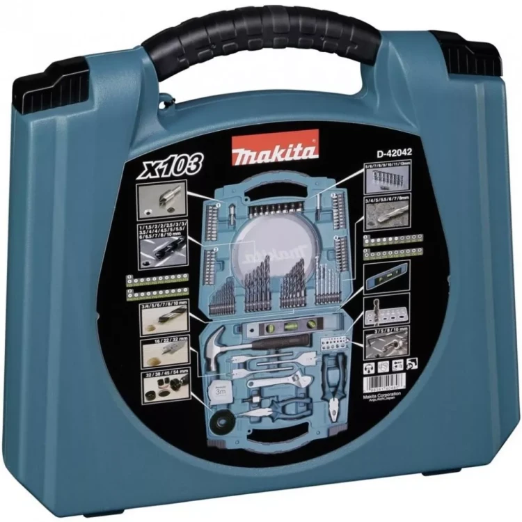 Универсальный набор Makita D-42042, 103 шт, в кейсе купить в Новом Уренгое