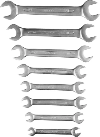 Набор ЗУБР &quot;ПРОФИ&quot;: Ключ гаечный рожковый, Cr-V сталь, хромированный, 8х24мм, 8шт 27027-H8 купить в Новом Уренгое