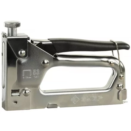 Пистолет ЗУБР скобозабивной металлический пружинный, регулируемый, тип 53, 4-14мм 4-31565 купить в Новом Уренгое