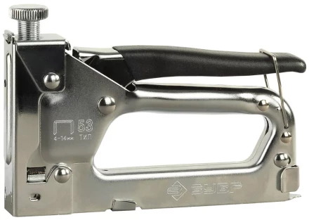 Пистолет ЗУБР скобозабивной металлический пружинный, регулируемый, тип 53, 4-14мм 4-31565 купить в Новом Уренгое