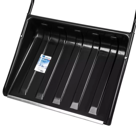 Движок для уборки снега пластиковый, 700х550х1470 мм, стальная рукоятка, Сибртех 61643 купить в Новом Уренгое