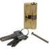 Механизм ЗУБР &quot;ЭКСПЕРТ&quot;цилиндровый, повышенной защищенности, тип &quot;ключ-ключ&quot;, цвет латунь, 6-PIN, 70мм 52105-70-1 купить в Новом Уренгое