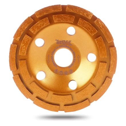 Двурядная алмазная шлифовальная чашка MESSER VZ по бетону и граниту купить в Новом Уренгое