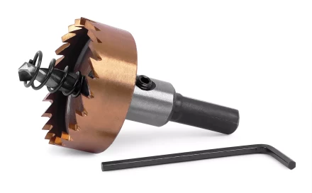 HSS-TiN коронка MESSER 32мм с центр. сверлом и толкающей пружиной для  лист. материала  до 2 мм ц/х купить в Новом Уренгое