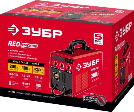 Полуавтомат сварочный инверторный МIG-MAG c функцией ММА ПС-200 серия МАСТЕР купить в Новом Уренгое