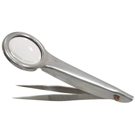 Лупа с пинцетом 8 кратная D 27 мм тип 2 Sparta 913795 купить в Новом Уренгое