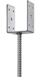 ЗУБР ОС-U, 91 x 120 x 60 мм, U-образное основание столба (310286-090)