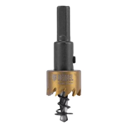 Коронка по металлу HSS, 20 мм, нитридтитановое покрытие Denzel 724101 купить в Новом Уренгое