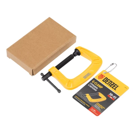 Струбцина G-образная Denzel, усиленная, 50 мм, 20641 купить в Новом Уренгое