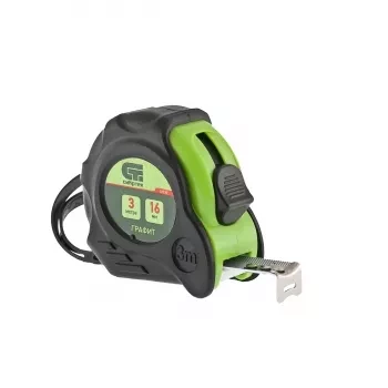 Рулетка Графит, обрезиненный корпус, амортизатор, 3 м х 16 мм  СИБРТЕХ 32530 купить в Новом Уренгое