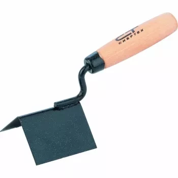 Кельма угловая, 80 х 60 х 60 мм, стальная, для внешних углов, буковая ручка  СИБРТЕХ 86311 купить в Новом Уренгое