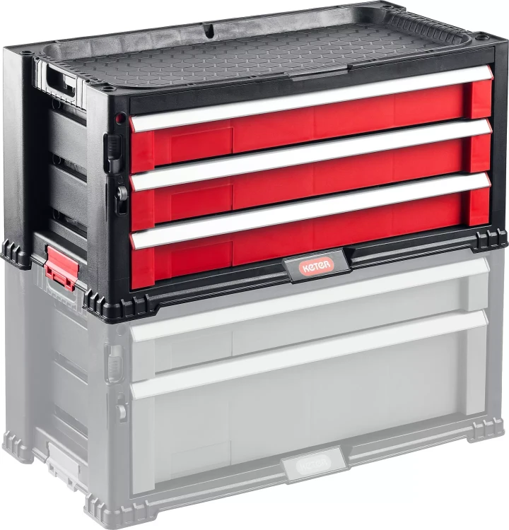 Ящик с 3 выдвижными полками "DRAWER-3", 22" KETER 38381-3 купить в Новом Уренгое