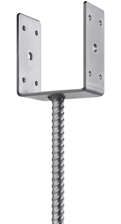 ЗУБР ОС-U, 101 x 120 x 60 мм, U-образное основание столба (310286-100) купить в Новом Уренгое