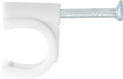 Скобы электроустановочные 9 мм круглый профиль 40 шт СИБРТЕХ 47520