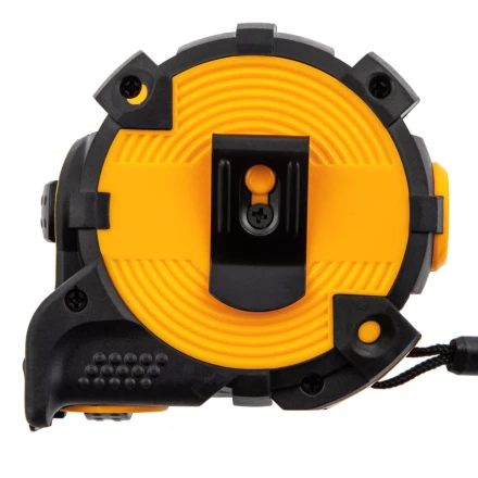 Рулетка Denzel 5м х 19мм, автоматич. фиксац., нейлон. покрытие, магнит. зацеп, двухстор. разметка, 31521 купить в Новом Уренгое