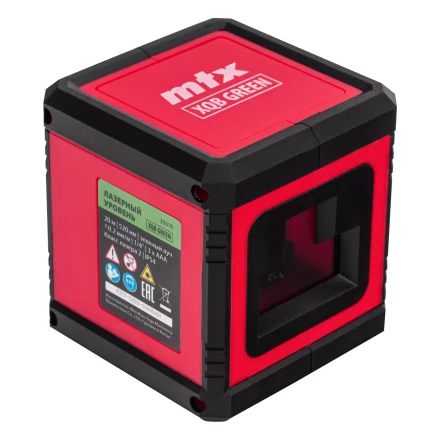Лазерный уровень MTX XQB GREEN Basic SET, 20 м, зеленый луч, батарейки, резьба 1/4&quot; 35019 купить в Новом Уренгое
